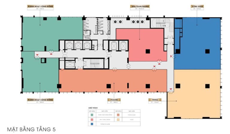 Mặt bằng tầng tiện ích Sun Solar Residence