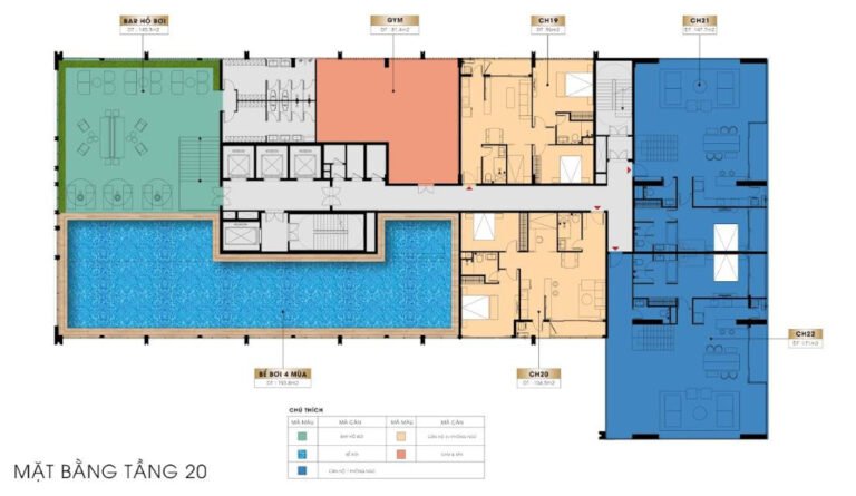 Mặt bằng tầng tiện ích Sun Solar Residence